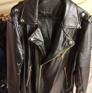 Faux Leather Biker Jacket